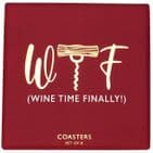V49726 - Wine Time Finally Coasters S/8 - COA438 4PK